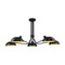 Z-Lite Bellamy Semi Flush Mount, 5-Light, 52 In.W x 52 In.L x 8.25 In.H, Matte Black/Matte Black Outer 1942-5SF-MB - alternate 1